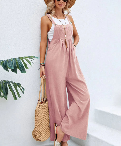 Chic Yellow Denim Jumpsuit