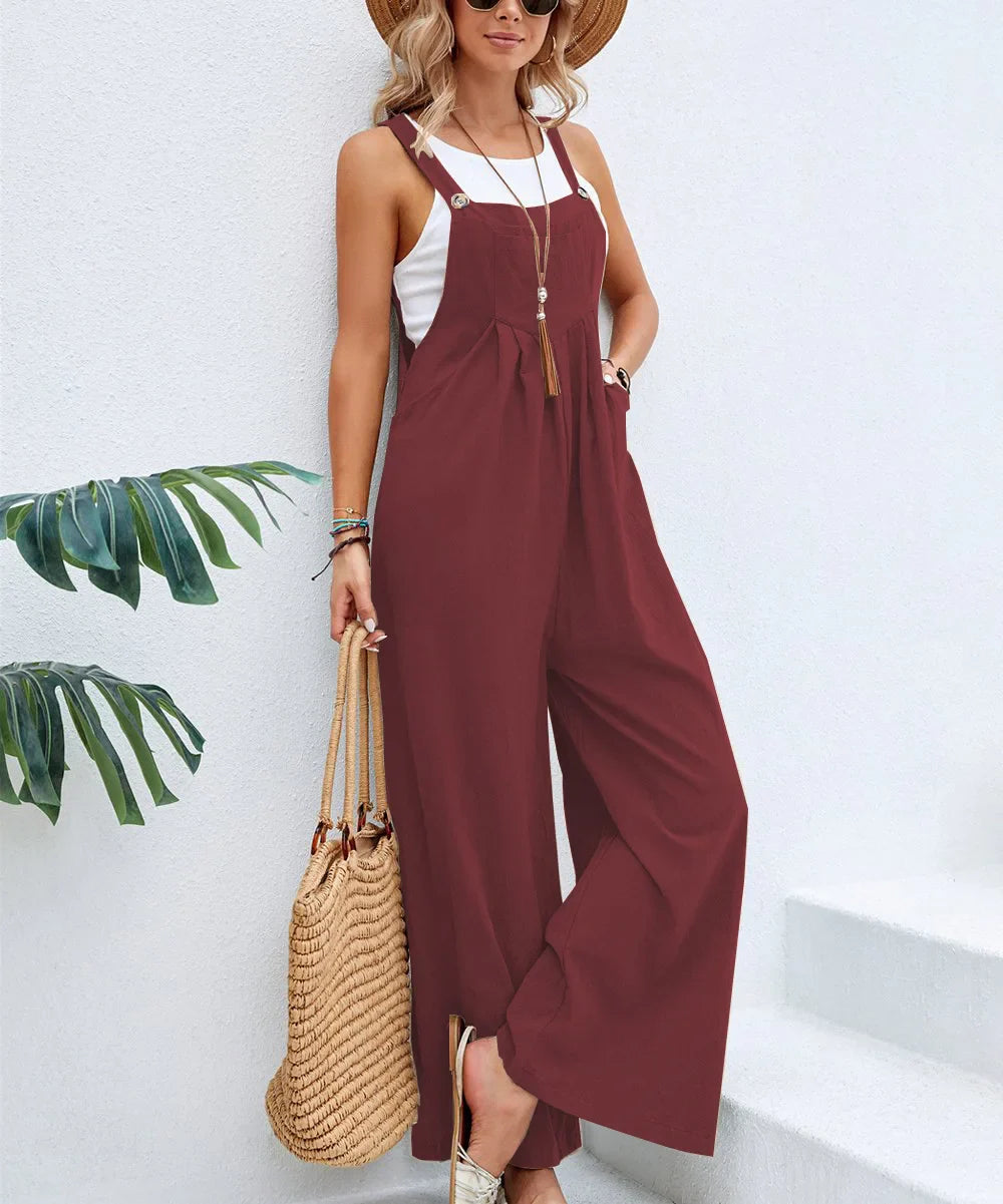Chic Yellow Denim Jumpsuit
